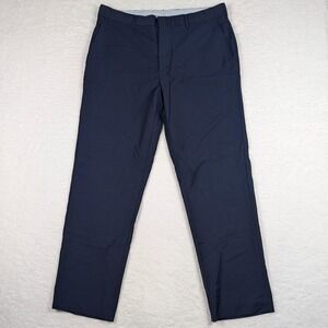 Brooks Brothers Dress Pants Mens 37x30 Navy Vitale Barberis Wool Mohair Trousers